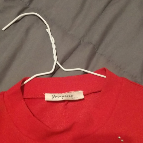 Red midi dress - Picture 4 of 5